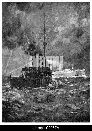 Blockade von Deutschland Marineoperation britischen Grand Fleet Stockfoto