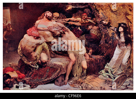 Samson von Simeon Solomon englische präraffaelitische Maler Bibel Shimshon Sampson Shamshoun Stockfoto