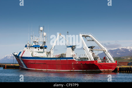 Fischkutter, Eyjafjordur, Akureyri, Island Stockfoto