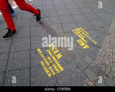 Überquerung von Ost nach West Berlin, Deutschland Stockfoto