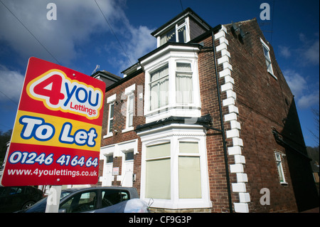 4youlettings Schild lassen Stockfoto