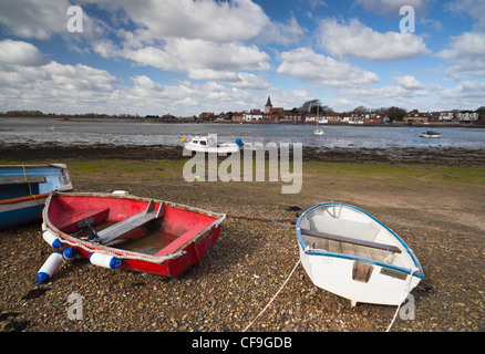 Boote im Hafen von Bosham. Bosham, West Sussex, England, UK Stockfoto