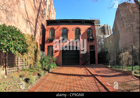 Brownstone Wohnungen auf Willow St. Brooklyn Heights New York City Stockfoto