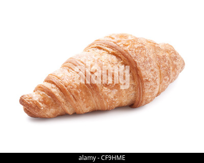 Frische Croissant isoliert auf weißem Hintergrund Stockfoto