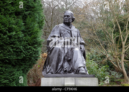 Lord Joseph Lister Chirurg, Bronzestatue von George Henry Paulin, Kelvingrove Public Park, Glasgow, Schottland, Großbritannien Stockfoto