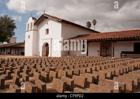 El Presidio de Santa Barbara Kalifornien Stockfoto