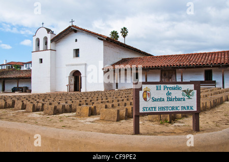 El Presidio de Santa Barbara Kalifornien Stockfoto
