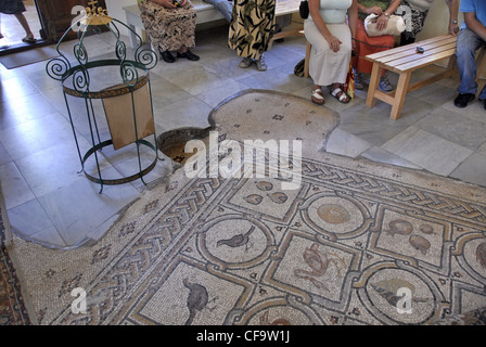 Das Versteck des Heiligen Johannes des Täufers-Kopf, die geköpft wurde. Kirche wurde über das Versteck auf The Mount Of Olives errichtet. Stockfoto