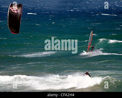 Australien, Victoria, Torquay, Surfer, Windsurfer Stockfoto