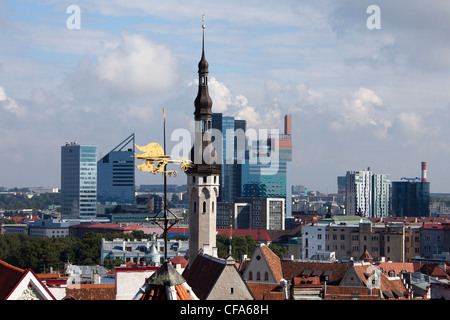 Estland, Tallinn, Tallinn, Stadt, Olav, Altstadt, Skyline, Unesco, Wetterhahn Stockfoto
