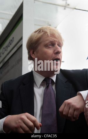 Bürgermeister Boris Johnson Stockfoto