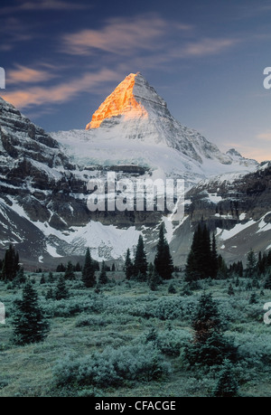 Mount Assiniboine, Mount Assiniboine Provincial Park, Britisch-Kolumbien, Kanada. Stockfoto