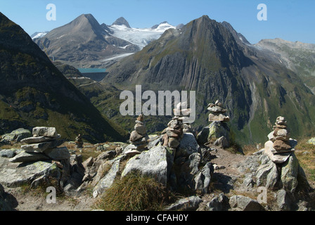 Schweiz, Europa, Wallis, Griespass, Alpen, Berge, Felsen, Klippen, Bettelmatthorn, Stockfoto