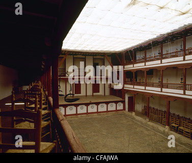 Open Air Comedy-Theater (Corral de Comedias). Almagro Spanien. Stockfoto