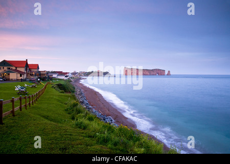 Perce Rock, Perce, Gaspe, Quebec, Kanada. Stockfoto