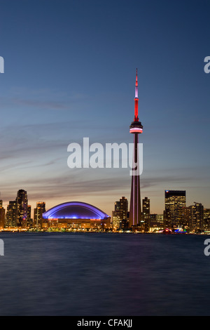 Toronto Skyline vom Zentrum der Insel, Toronto, Ontario, Kanada. Stockfoto