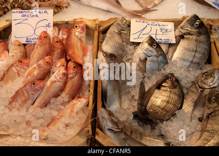 Griechenland Athen Psiri Zentralmarkt Stockfoto