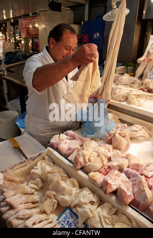 Der Zentralmarkt Athen Psiri Kutteln Stockfoto