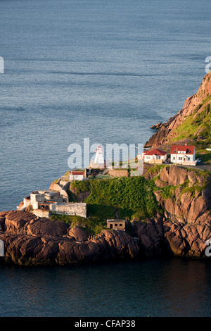 Fort Amherst Leuchtturm, auf der Südseite von St. John's Harbour, Neufundland und Labrador, Kanada. Stockfoto