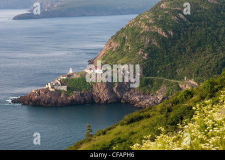 Fort Amherst Leuchtturm, auf der Südseite von St. John's Harbour, Neufundland und Labrador, Kanada. Stockfoto