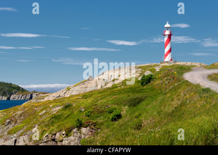 Nach Herzenslust Inhalt Leuchtturm, Neufundland und Labrador, Kanada. Stockfoto