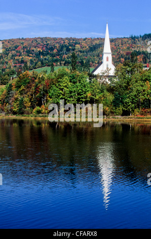 Pfarrkirche St. Marien in Mabou, Cape Breton Island, Nova Scotia, Kanada. Stockfoto