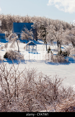 Silber Tauwetter und Anne of Green Gables Museum, Park Corner, Prince Edward Island, Canada Stockfoto