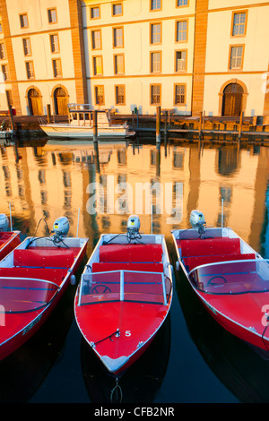 Rorschach, Korn-Haus, Schweiz, Kanton St. Gallen, See, Lake Constance, Hafen, Hafen, Reflexion, Haus, home, ehemalige Stockfoto