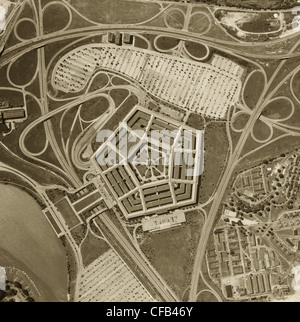 Historisches Luftbild Pentagon, Arlington Virginia 1951, select99 Stockfoto