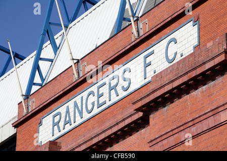 Ibrox Stadium die Heimat des Glasgow Rangers Football Club, Edmiston Drive, Ibrox, Schottland, Großbritannien Stockfoto