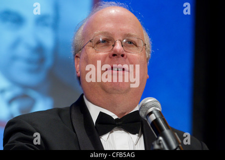 Ehemaliger politischer Berater von Präsident George W. Bush Karl Rove spricht Texas Independence Day Gala 2012. Stockfoto