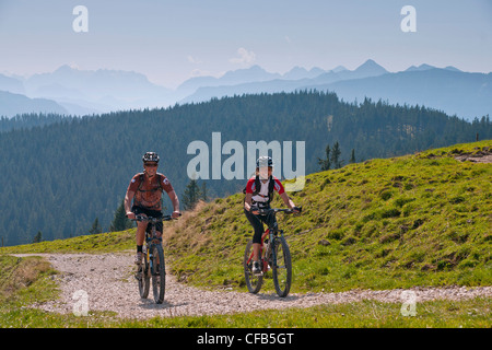 Europa, Deutschland, Bayern, Oberbayern, Teisendorf, Wiese, Stoisseralm, Stoisser Alm, Alp, Weg, Straße, Kapelle, Sport, Freizeit Stockfoto