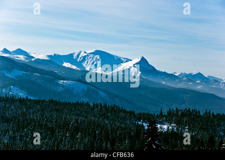 Tatra-Gebirge in Winterlandschaft. Stockfoto