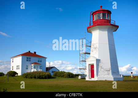 Kappe D'Espoir Leuchtturm, Gaspe, Quebec, Kanada Stockfoto