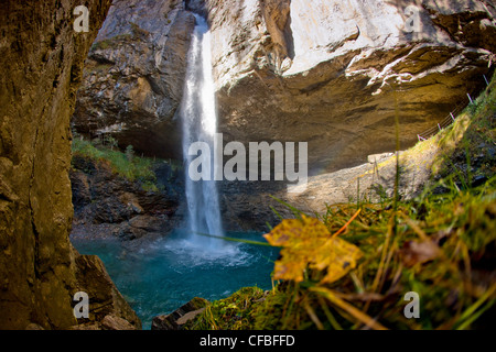 Berg, Berge, Herbst, Kanton Glarus, Schweiz, Europa, Wasserfall Berglistüber, Wasserfall, Linthal, Klausenpass, Wasser Stockfoto