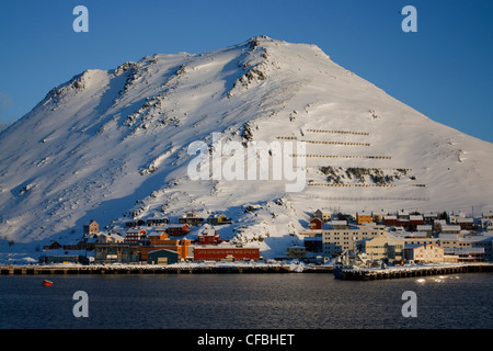 Europa, Skandinavien, Norwegen, Hurtigruten, Meer-Kreuzfahrt, MS, Polarlys, Kreuzfahrt, Schifffahrt, Kälte, Postdampferlinien, Paket Schiff, Honningsv Stockfoto