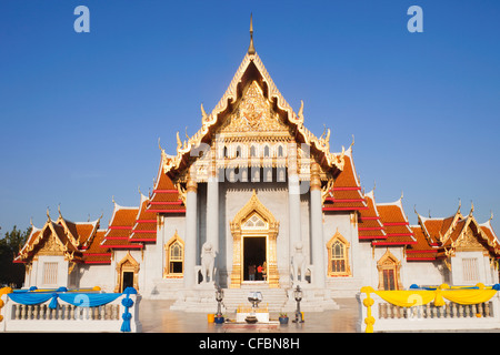 Thailand, Bangkok, Wat Benchamabophit aka Marmor-Tempel Stockfoto