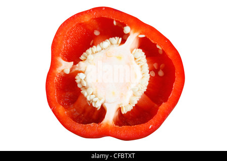 Rote Paprika auf einem Hintergrund Stockfoto