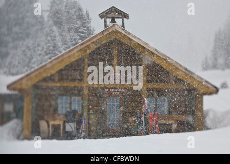 Mount Assiniboine Lodge, Mount Assiniboine, Mount Assiniboine Provincial Park, Britisch-Kolumbien, Kanada Stockfoto