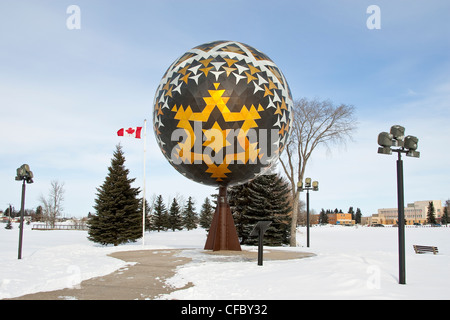 Weltweit größten Pysanka in Vegreville, Alberta Stockfoto