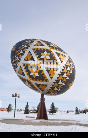 Weltweit größten Pysanka in Vegreville, Alberta Stockfoto