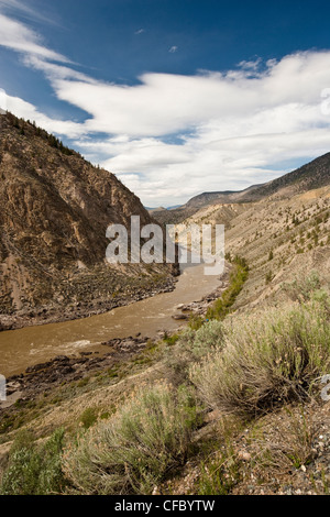 Fraser River in der Nähe von Lillooet, BC, Kanada Stockfoto