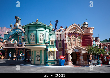 USA, USA, Amerika, Kalifornien, Los Angeles, Stadt, Walt-Disney-Park, bunte, Traum, Dreamland, Disney, Spielplatz, t Stockfoto