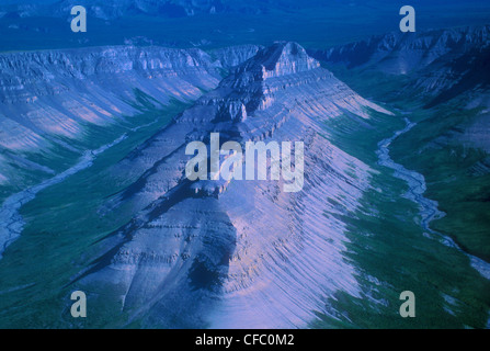 Antenne - Ram Plateau, Nahanni National Park, NWT. Kanada. Stockfoto