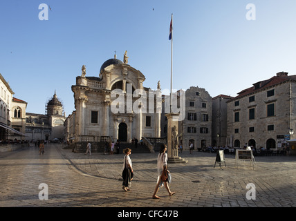 Sankt-Blasius-Kirche, Sv Vlaha, Luza quadratisch, Dubrovnik, Dubrovnik-Neretva County, Dalmatien, Kroatien Stockfoto