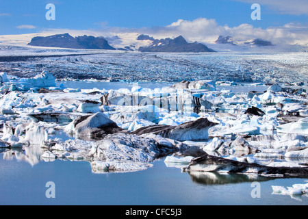 Joekulsarlon Gletscherlagune, Vatnajoekull Nationalpark, Island Stockfoto