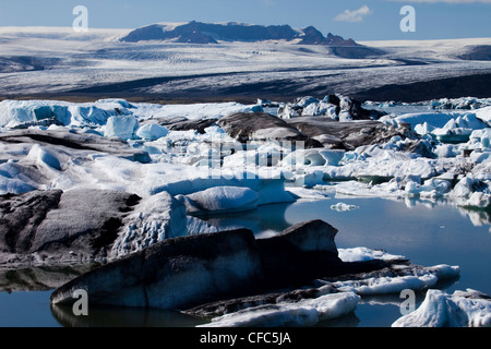 Joekulsarlon Gletscherlagune, Vatnajoekull Nationalpark, Island Stockfoto