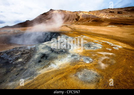 Namjafall, Hevrir, Island Stockfoto