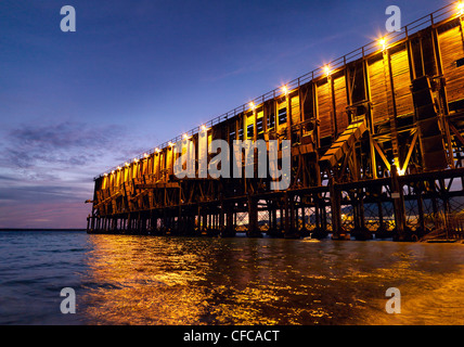 El Kabel Ingles historischen Pier im Hafen von Almeria, Almeria, Andalusien, Spanien Stockfoto