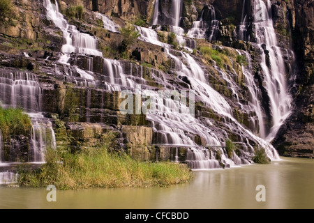 Asien, fließen, Dalat, Wasser, Highland, Kaskade, Landschaft, Natur, Pongour, Süd-Ost-Asien, Vietnam, Wasser, Wasserfälle, Natur Wasser Stockfoto